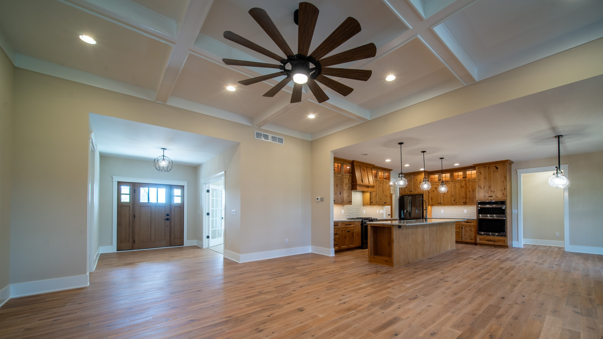 Living room hardwood flooring